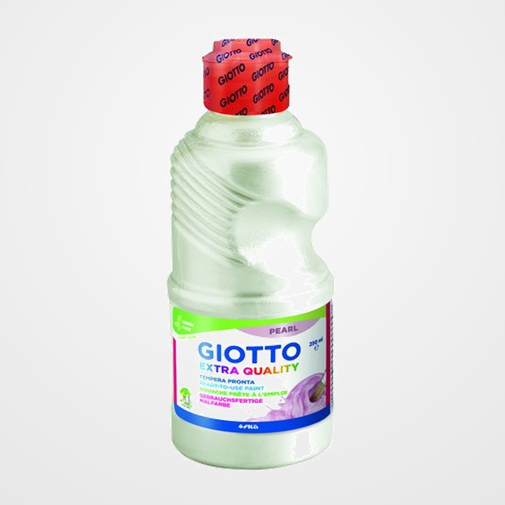 TEMPERA GIOTTO LIQUIDA PEARL 250 ml (botella) BLANCO