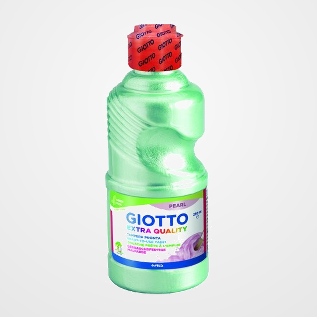 TEMPERA GIOTTO LIQUIDA PEARL 250 ml (botella) VERDE CLARO