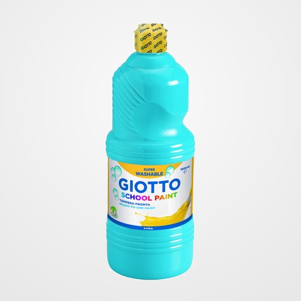 TEMPERA GIOTTO MAS LAVABLE LIQUIDA 1000 ml (botella) AZUL CIAN