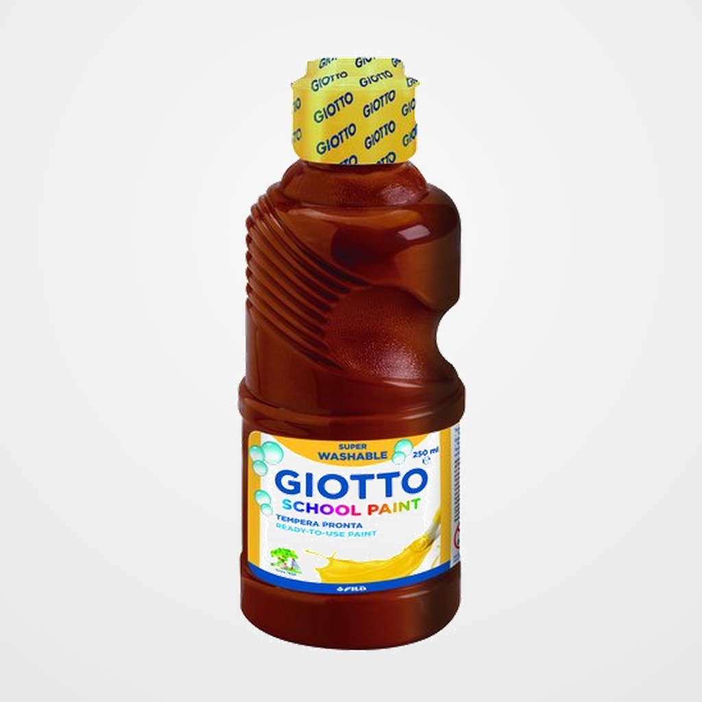 TEMPERA GIOTTO MAS LAVABLE LIQUIDA 250 ml (botella) MARRON