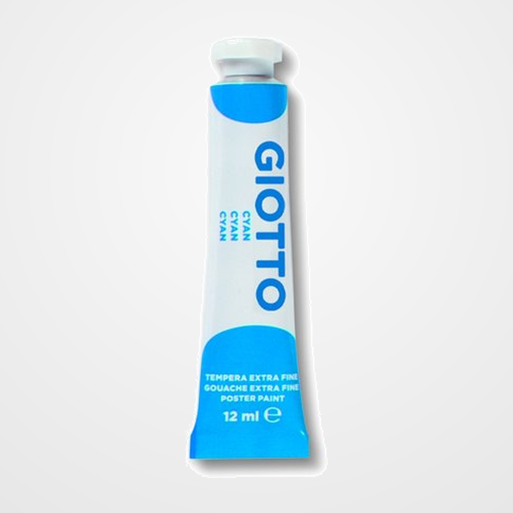 TEMPERA GIOTTO 12 ml (tubo)  CYAN