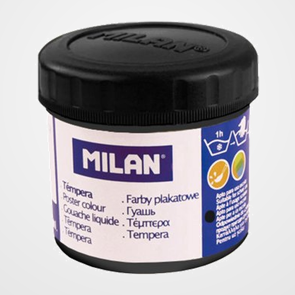 TEMPERA MILAN 40 ml (bote) NEGRO