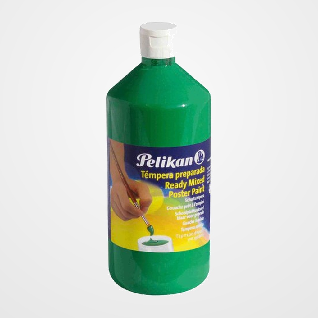 TEMPERA PELIKAN 1000 ml (bote) 742/1L VERDE CLARO Nº155
