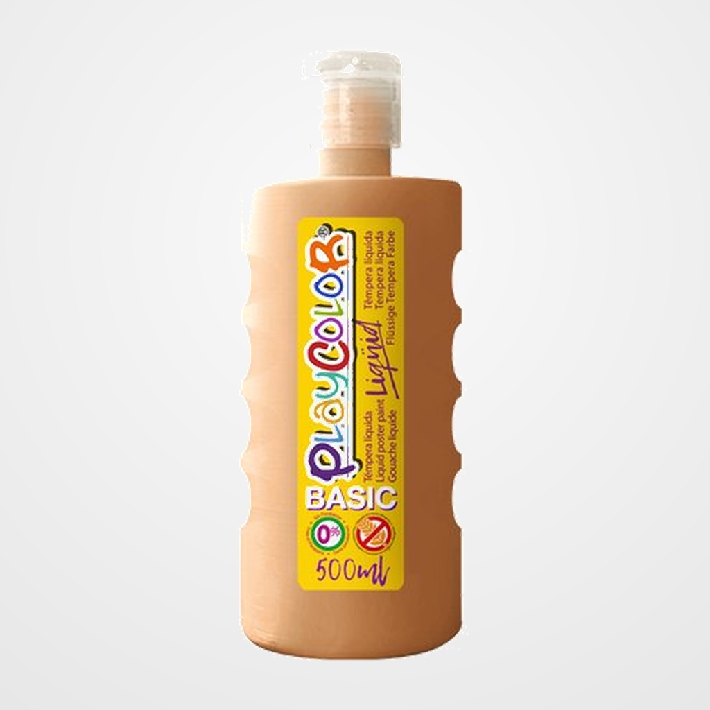 TEMPERA PLAYCOLOR LIQÜID LIQUIDA 500 ml (botella) CARNE