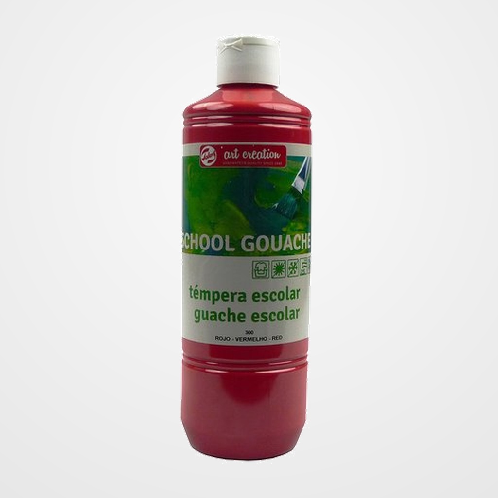 TEMPERA TALENS ART CREATION GOUACHE 500 ml (bote) ROJO
