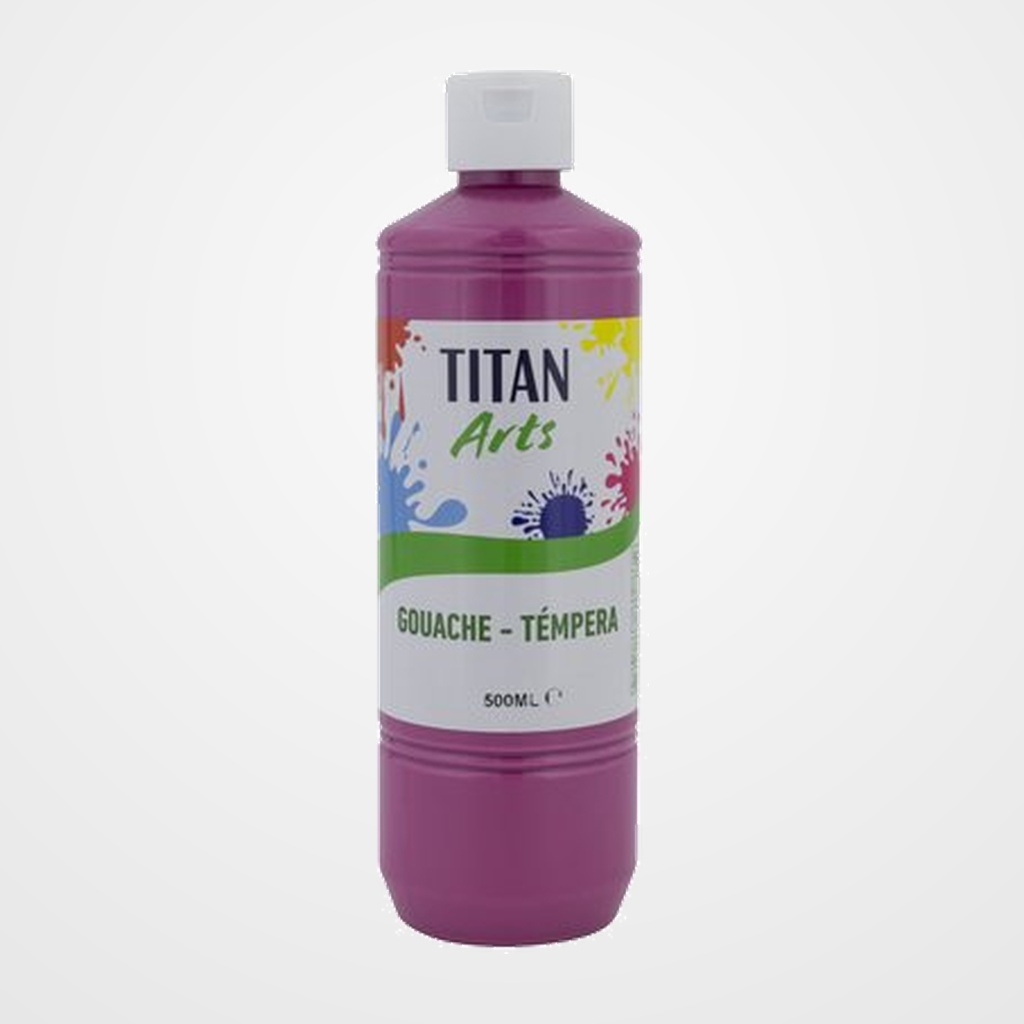 [27401868] TEMPERA TITAN ARTS CREATIVE ESCOLAR 500ml MAGENTA