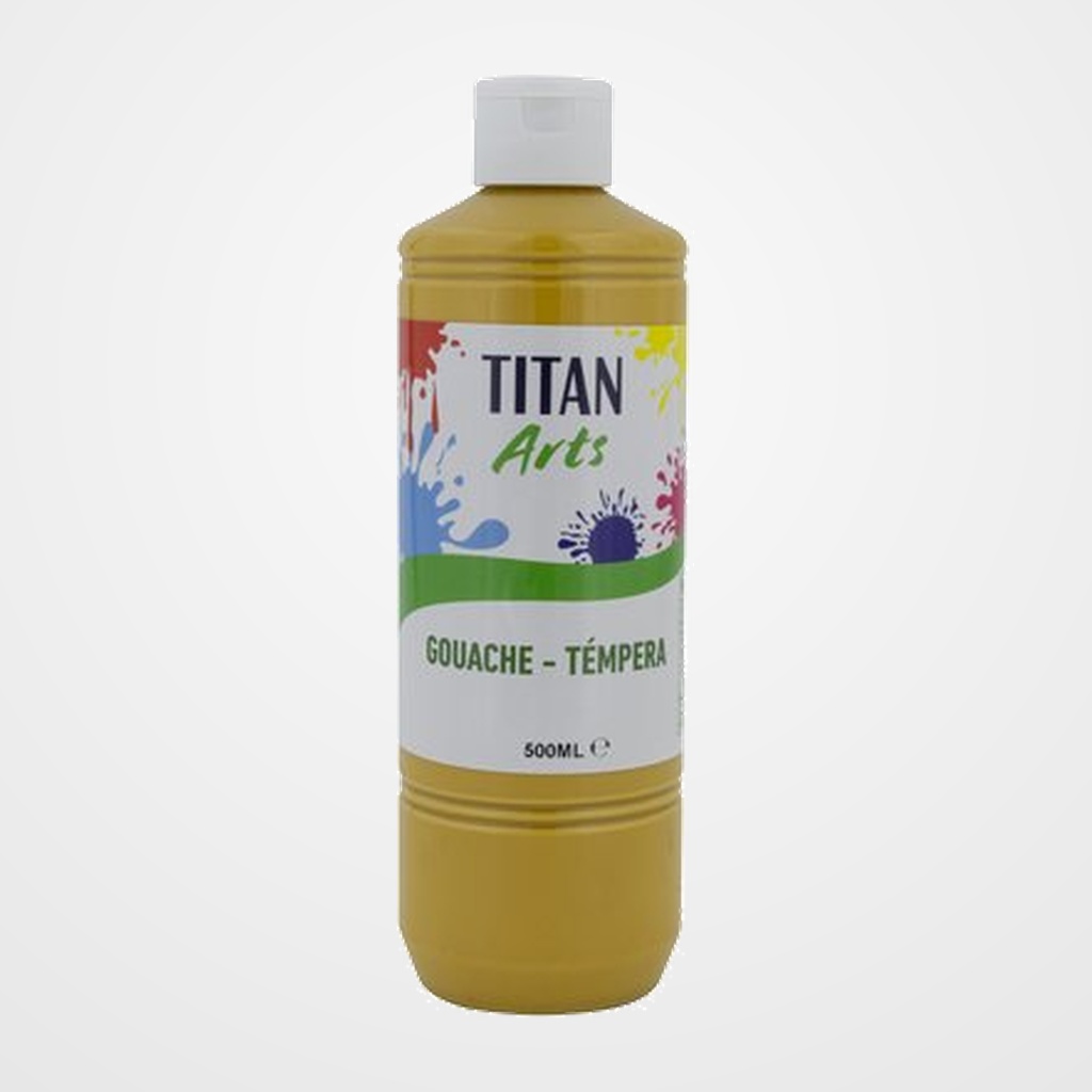 TEMPERA TITAN ARTS CREATIVE ESCOLAR 500ml OCRE