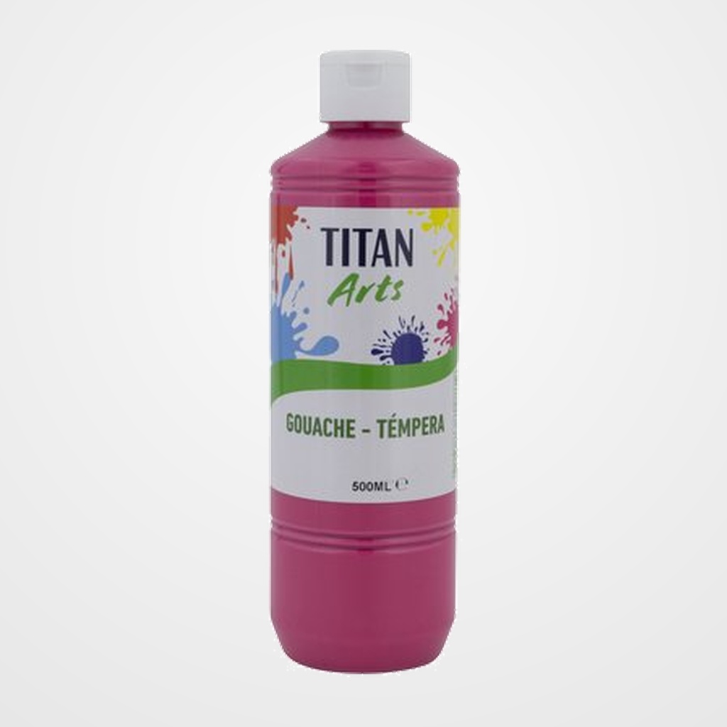 TEMPERA TITAN ARTS CREATIVE ESCOLAR 500ml ROSA
