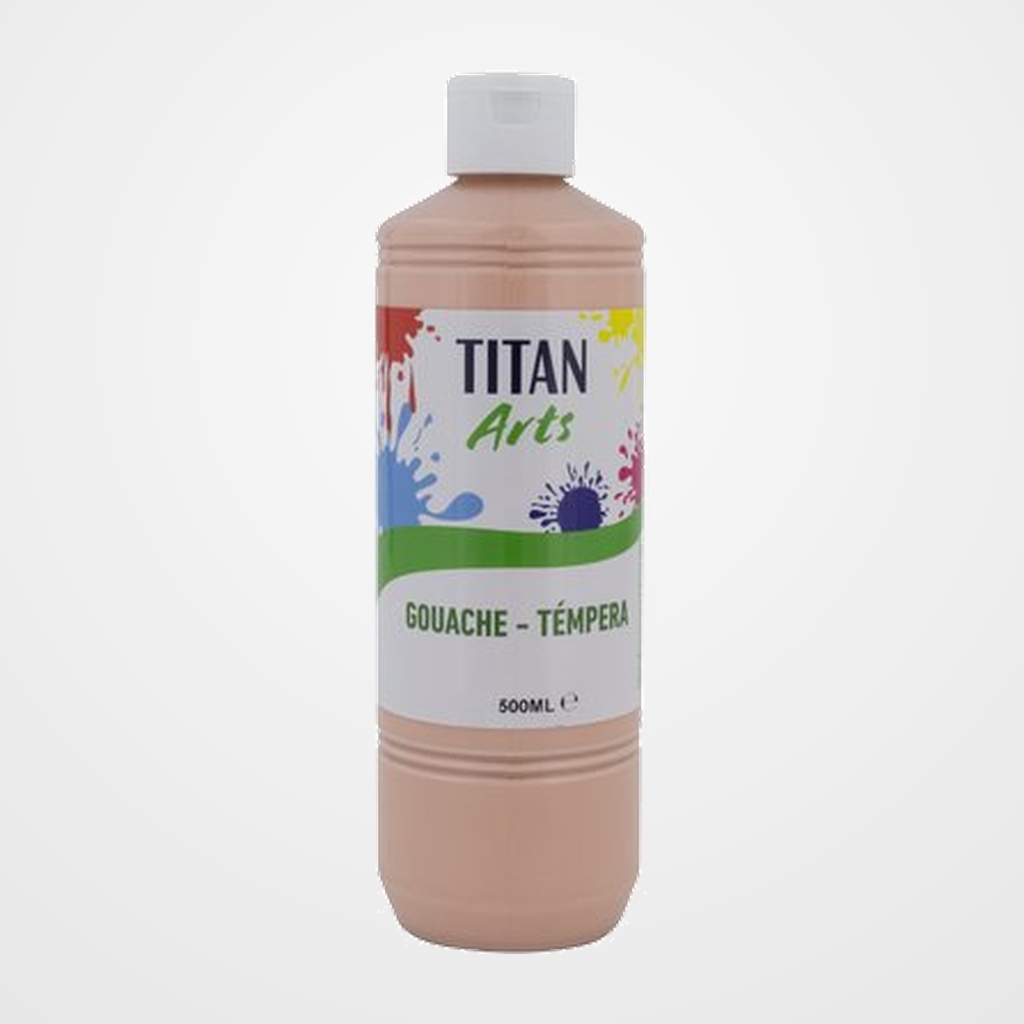 TEMPERA TITAN ARTS CREATIVE ESCOLAR 500ml SALMON