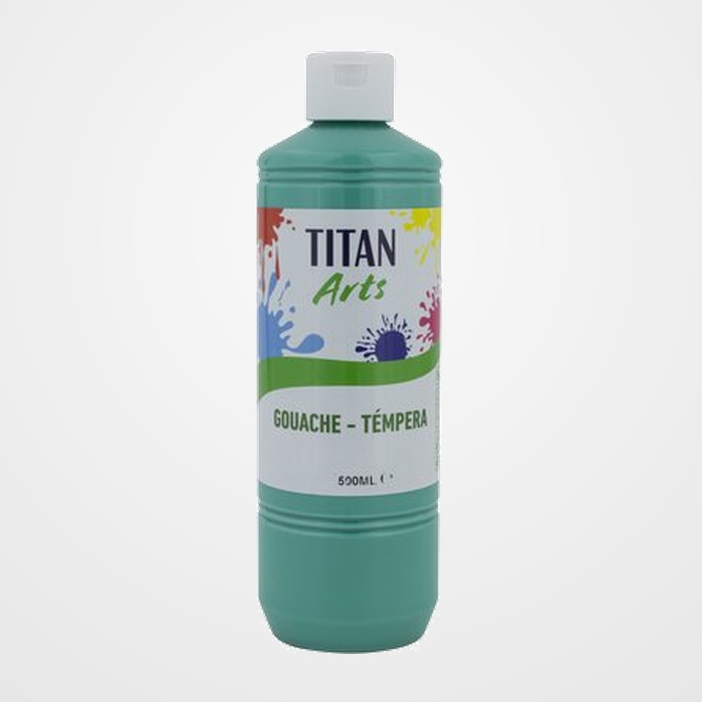 TEMPERA TITAN ARTS CREATIVE ESCOLAR 500ml TURQUESA