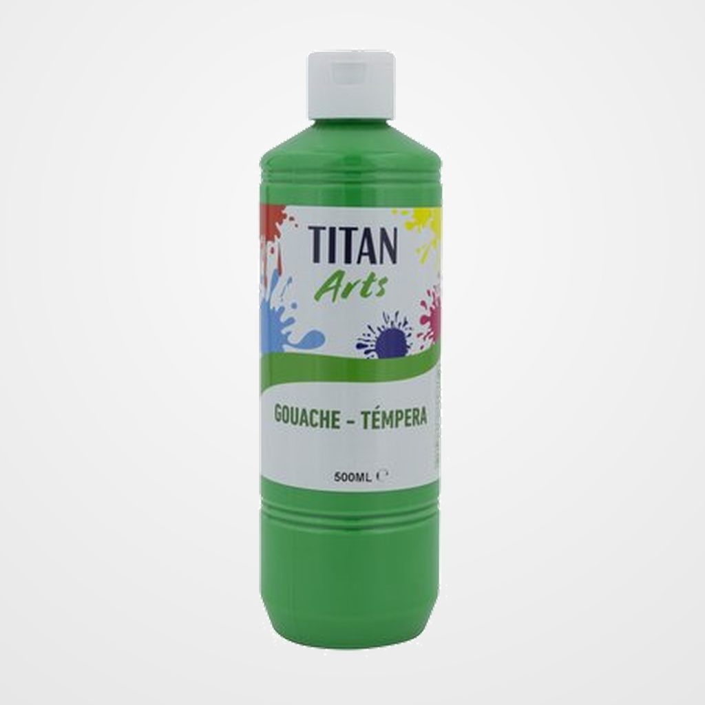 TEMPERA TITAN ARTS CREATIVE ESCOLAR 500ml VERDE CLARO