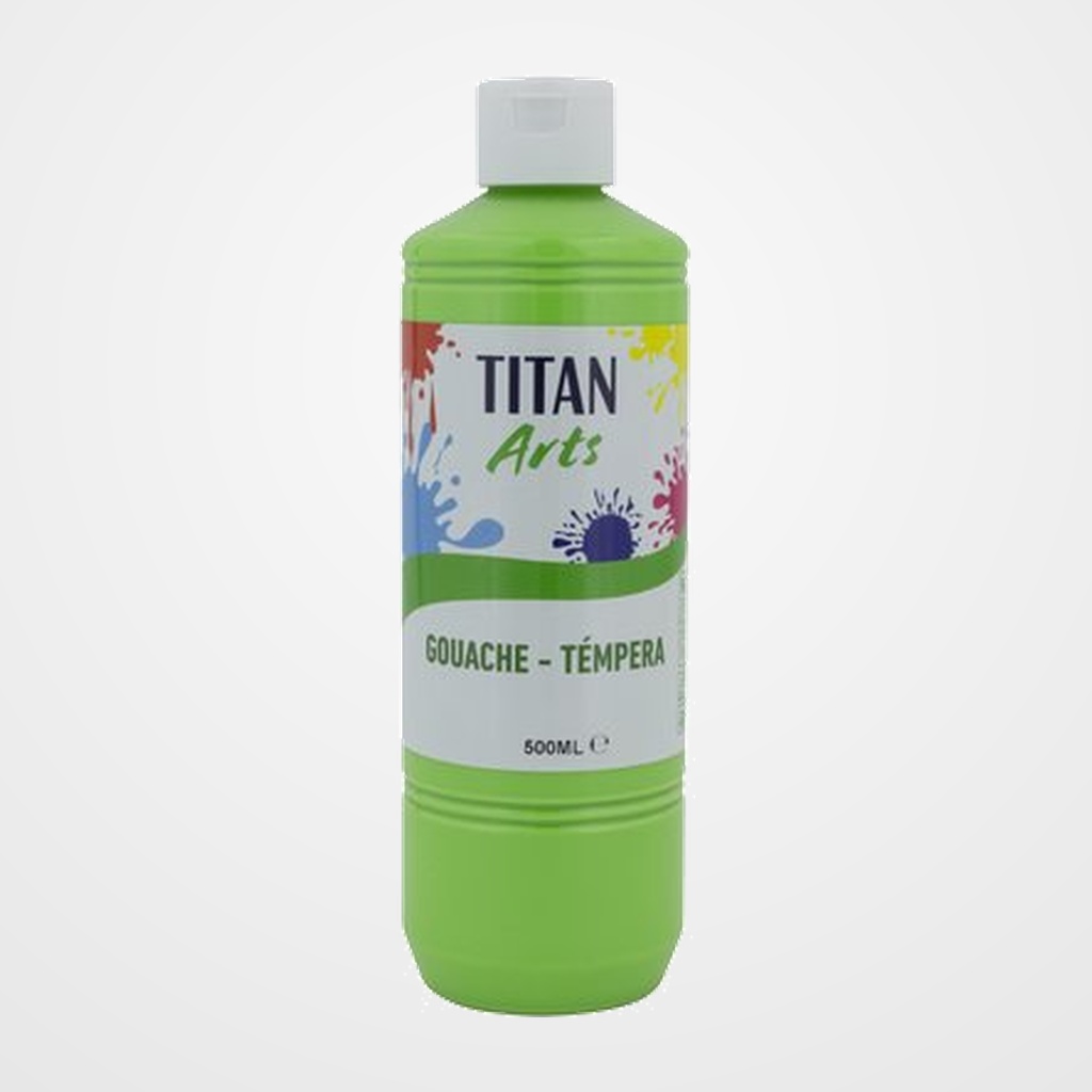 TEMPERA TITAN ARTS CREATIVE ESCOLAR 500ml VERDE VIVO