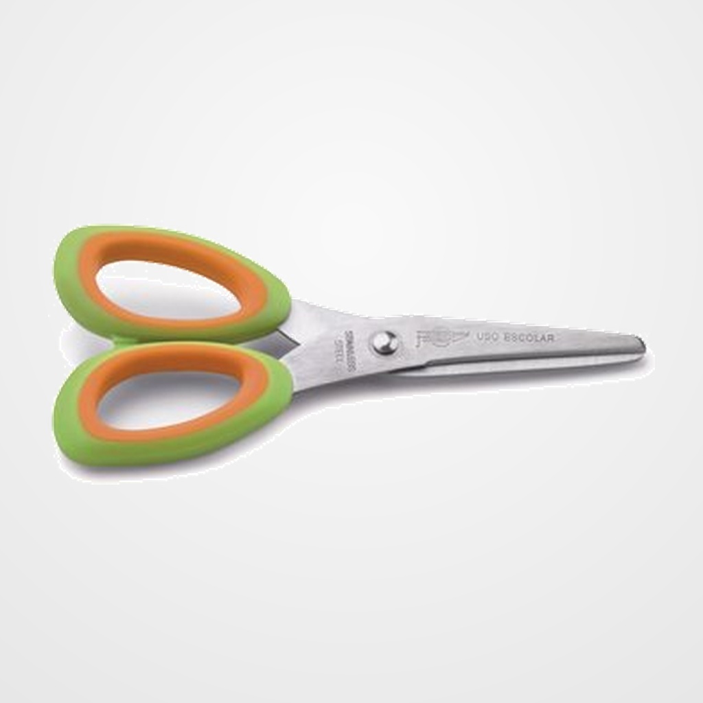 TIJERAS ESCOLARES FAIBO 14 cm. SOFT EMPUÑADURA BI-MATERIA