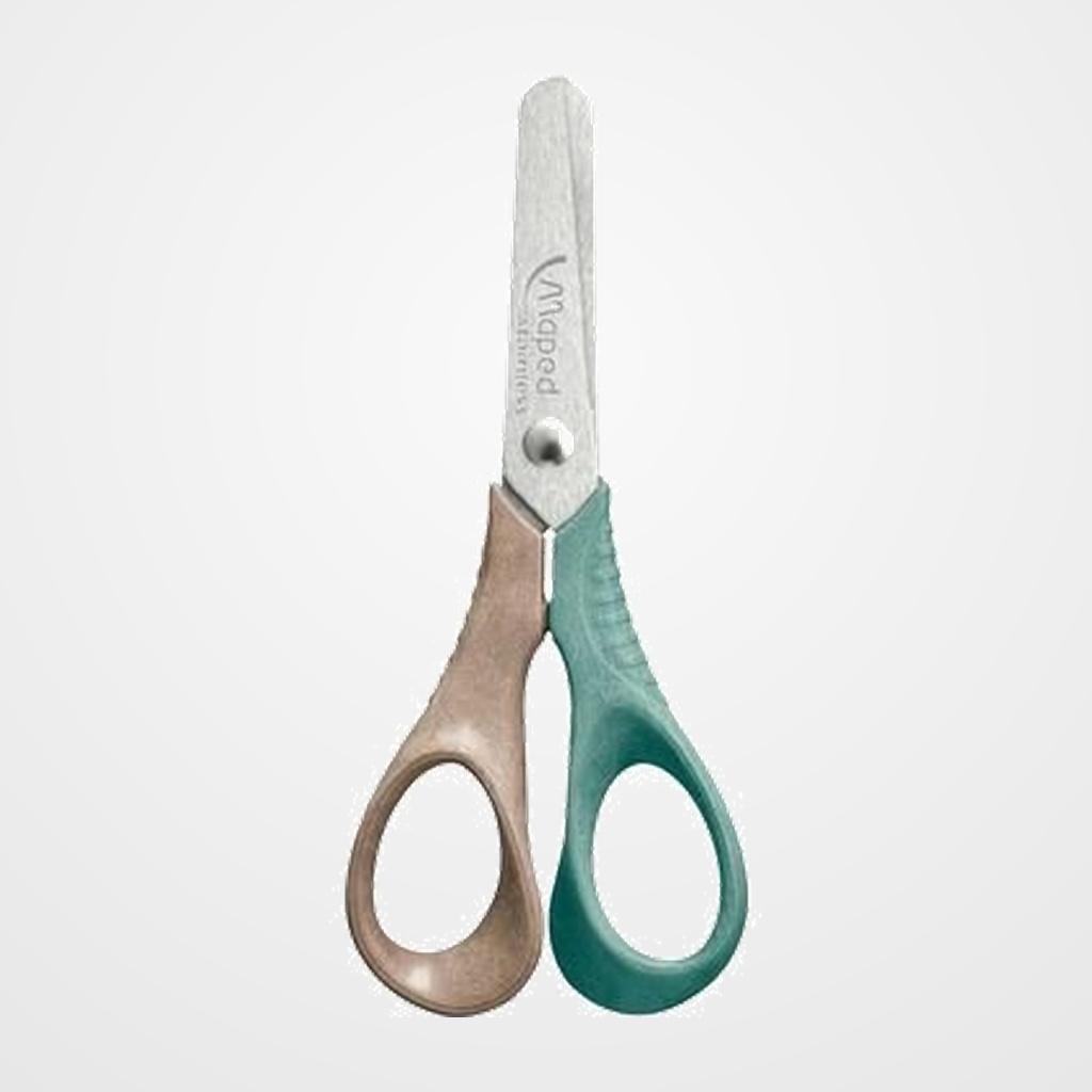 TIJERAS ESCOLARES MAPED VIVO SMILING PLANET 12 cm. EXPOSITOR DE 20