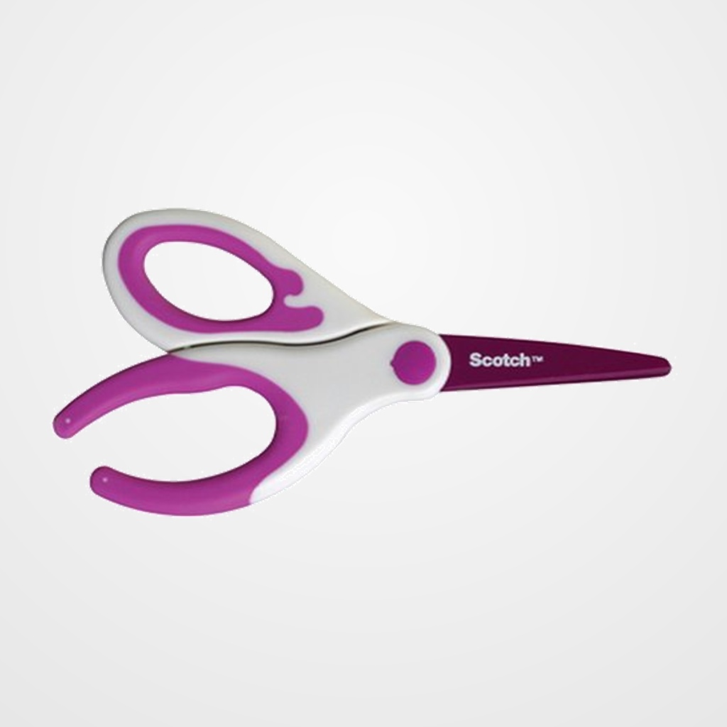 TIJERAS ESCOLARES SCOTCH ACERO INOXIDABLE HOJA 20 cm. ROSA