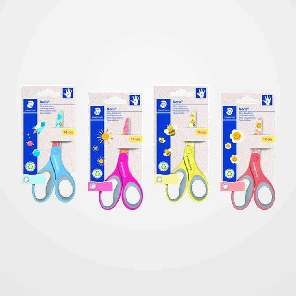 TIJERAS ESCOLARES STAEDTLER NORIS 14 cm. DECORADAS