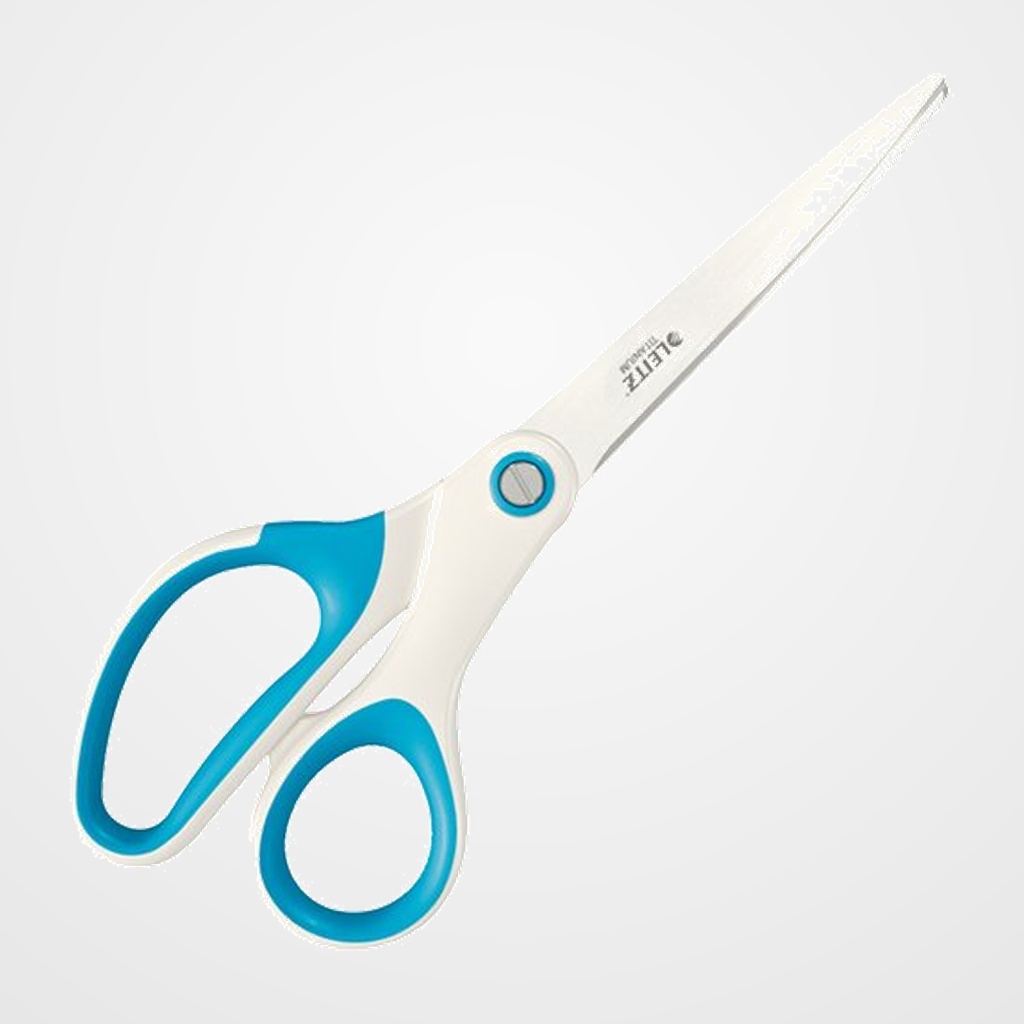 TIJERAS LEITZ TITANIO 635 WOW 21 cm. AZUL
