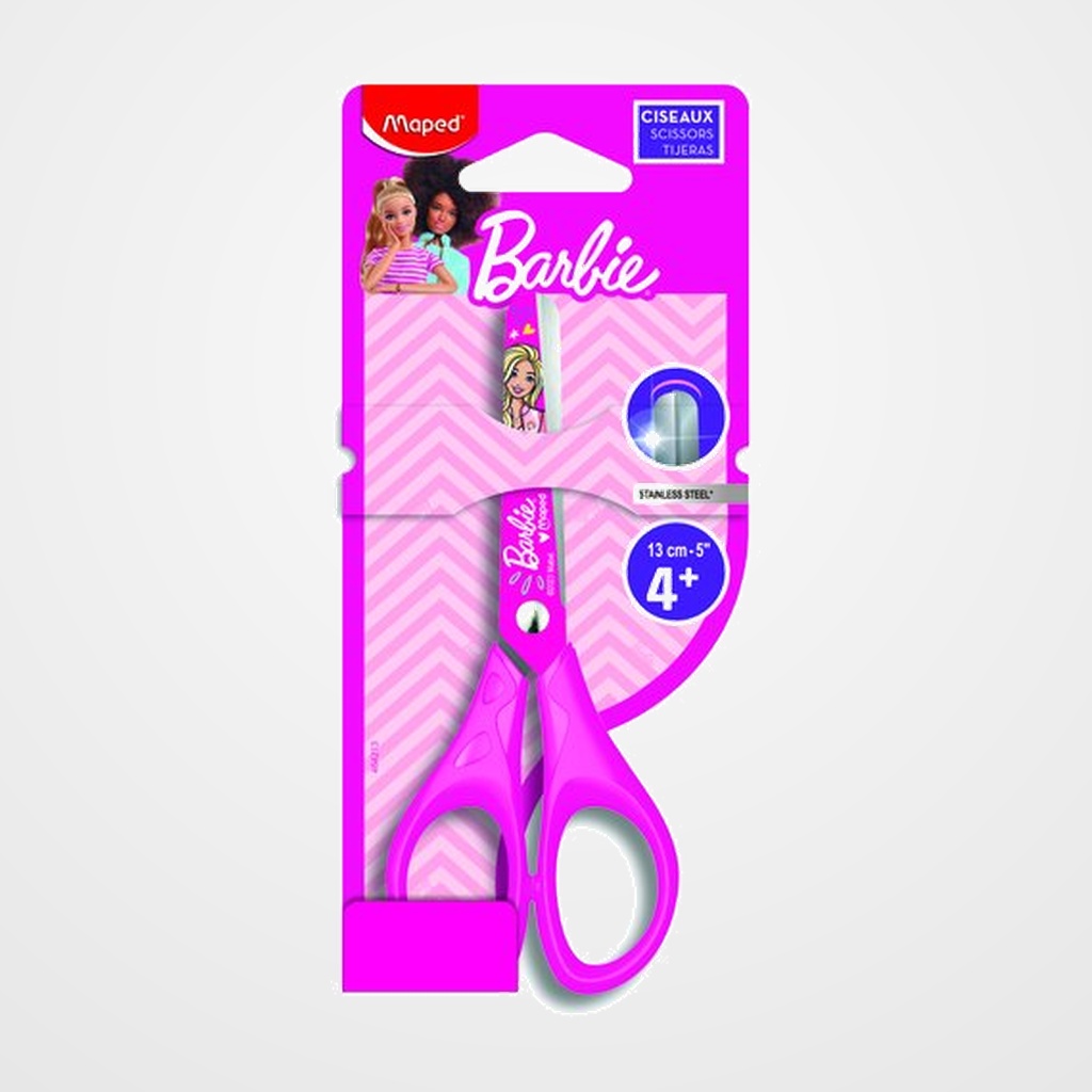 TIJERAS MAPED BARBIE 13 cm. BLISTER de 1