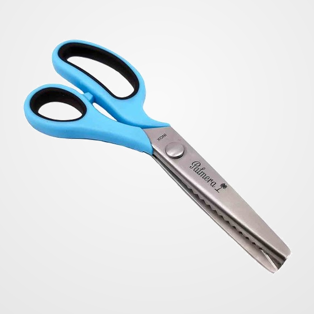 TIJERAS PALMERA ZIG-ZAG 9 pulgadas MANGO PLASTICO