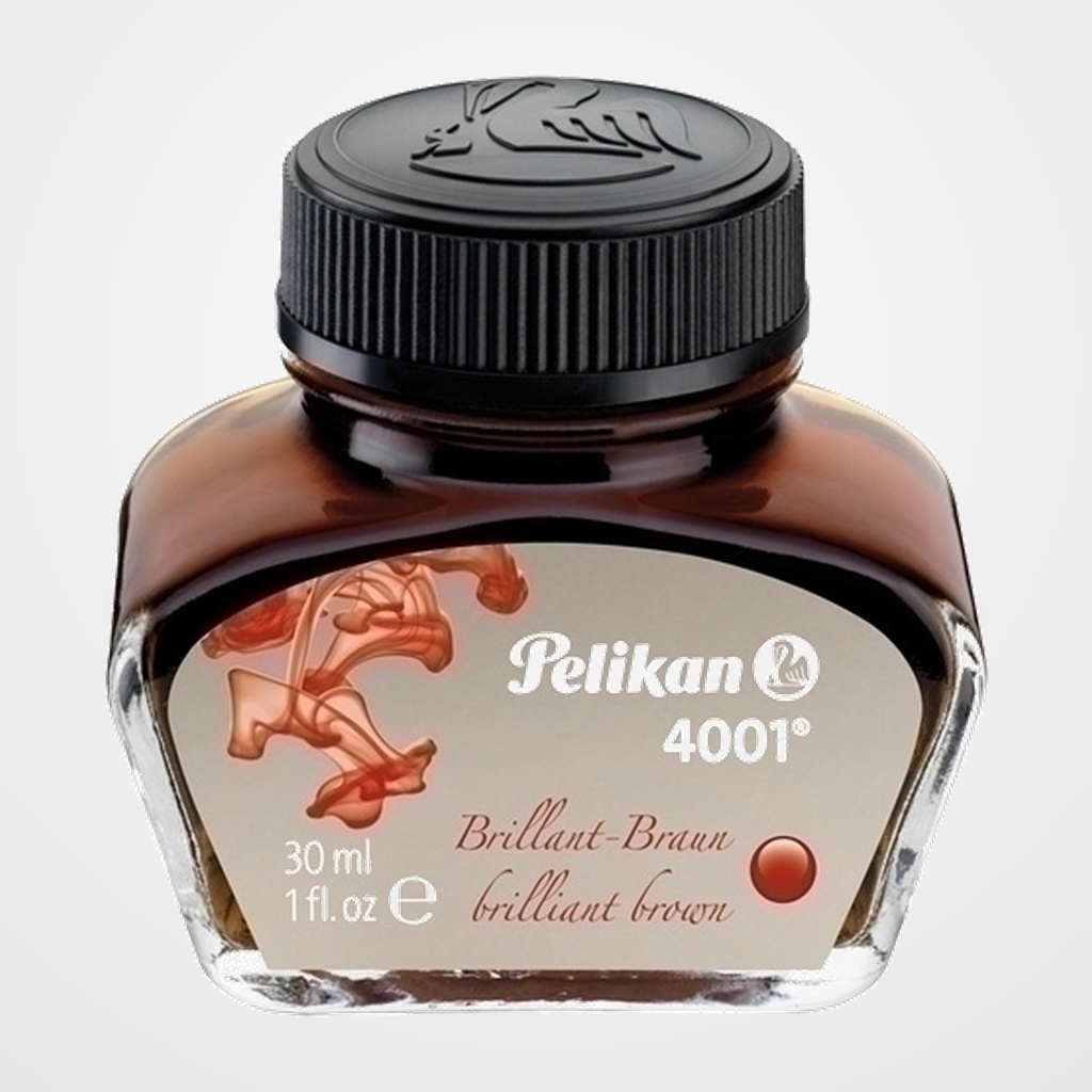TINTA ESTILOGRAFICA PELIKAN FRASCO 4001 de 30 ml. MARRON BRILLANTE (311902)
