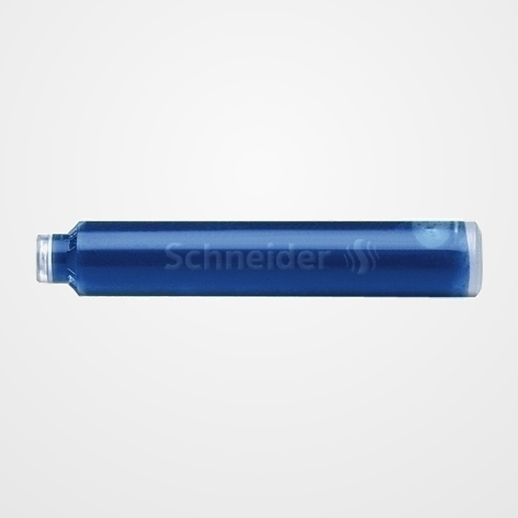 TINTA ESTILOGRAFICA SCHNEIDER CAJA 6 CARTUCHOS AZUL