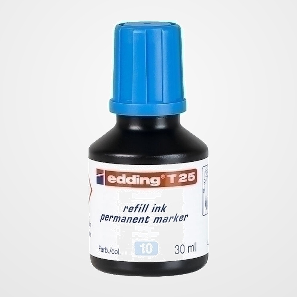 TINTA ROTULADOR EDDING FRASCO 30 ml. T25 AZUL CLARO