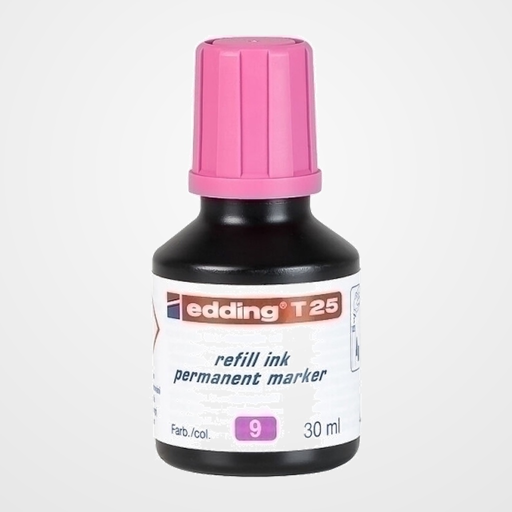 TINTA ROTULADOR EDDING FRASCO 30 ml. T25 ROSA