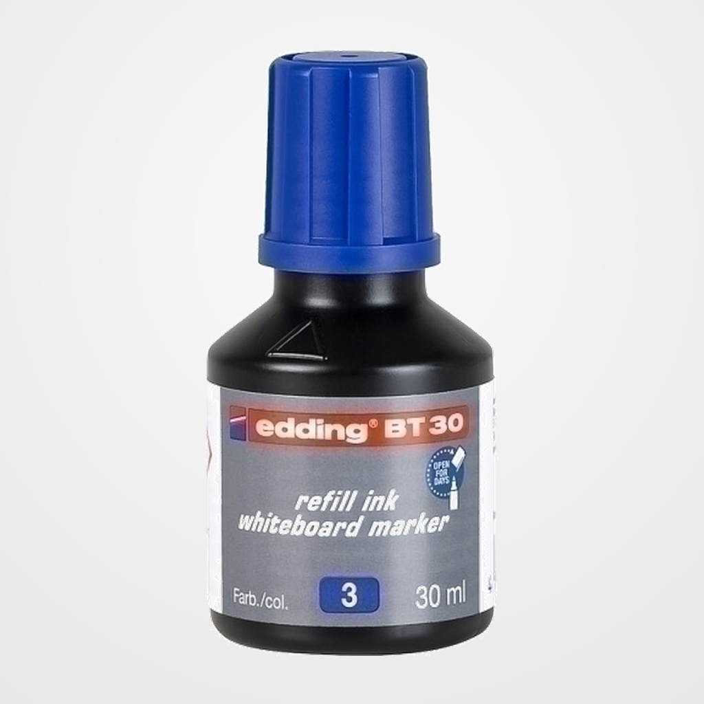 TINTA ROTULADOR EDDING PIZARRA FRASCO 30 ml. BT30 AZUL