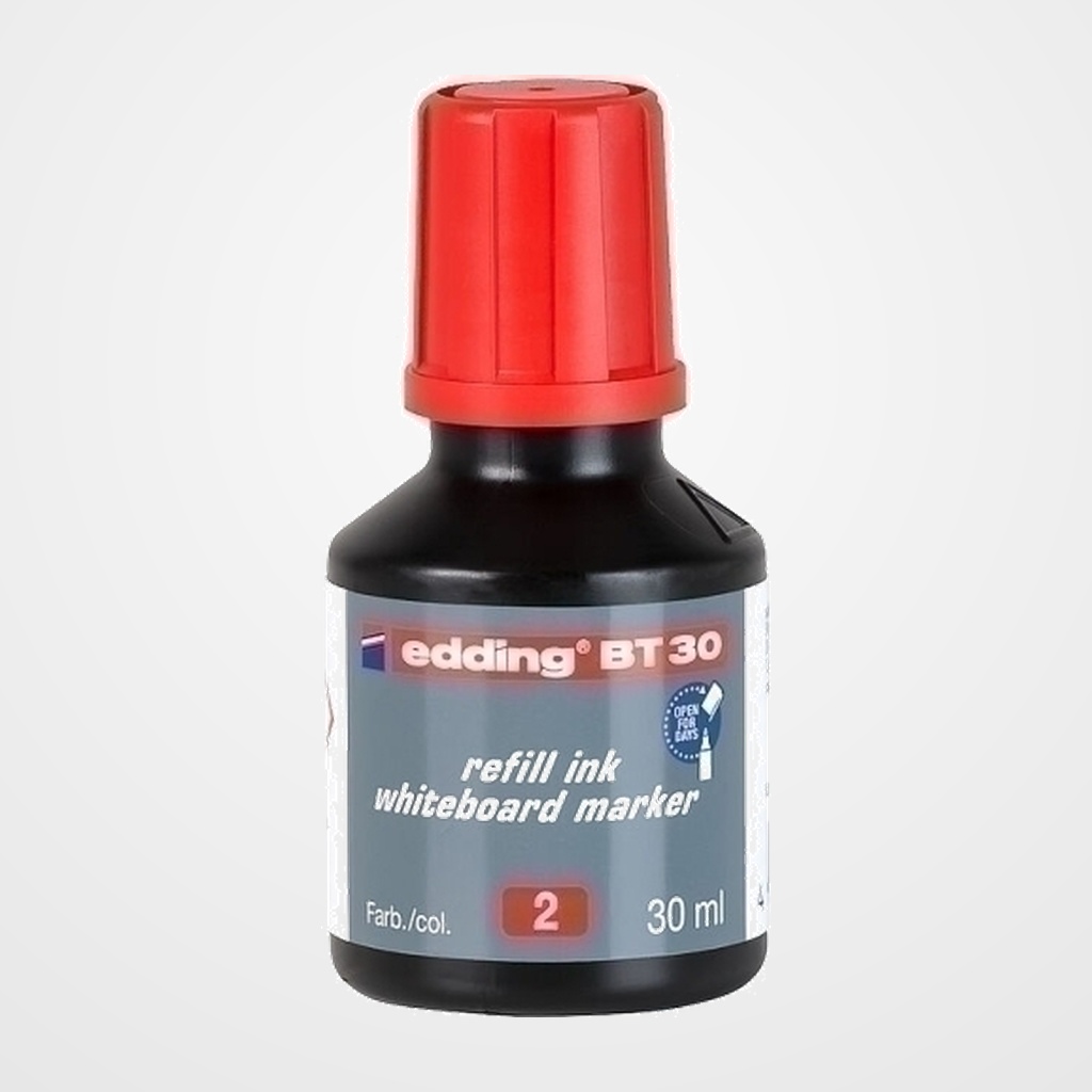 TINTA ROTULADOR EDDING PIZARRA FRASCO 30 ml. BT30 ROJO