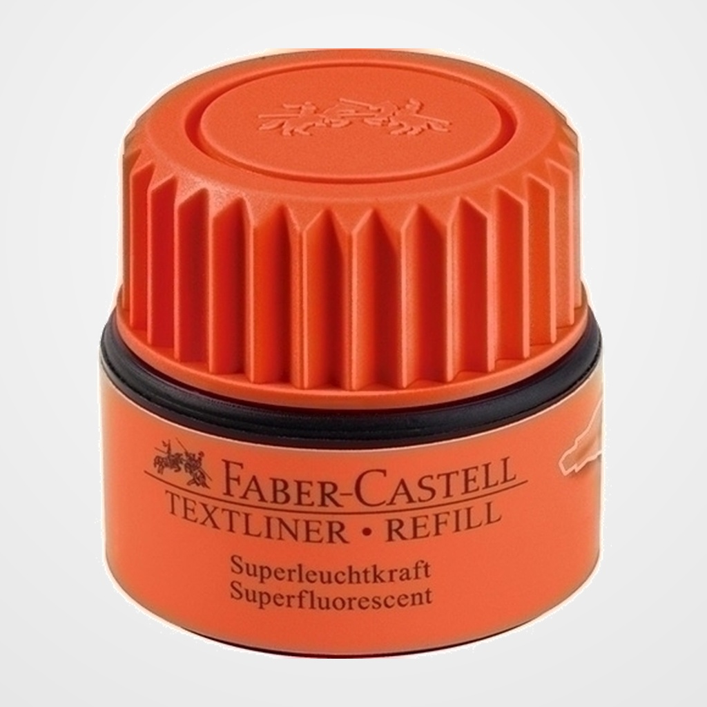 TINTA ROTULADOR FABER-CASTELL FRASCO 30 ml. TEXTLINER 48 NARANJA