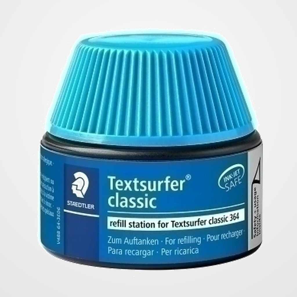 TINTA ROTULADOR STAEDTLER 364 FLUORESCENTE FRASCO 30 ml. AZUL