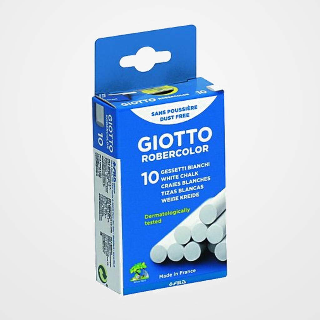 [88003339] TIZAS BLANCO CAJA C/10 GIOTTO ROBERC. BL.10