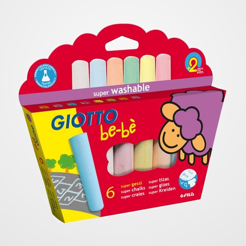 TIZAS de COLORES GIOTTO BEBE ESTUCHE de 6