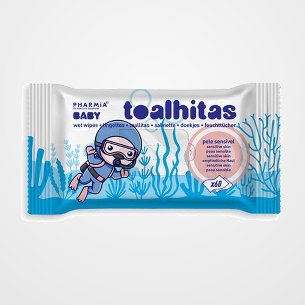 TOALLITA PHARMIA BABY 99% AGUA PAQUETE de 60