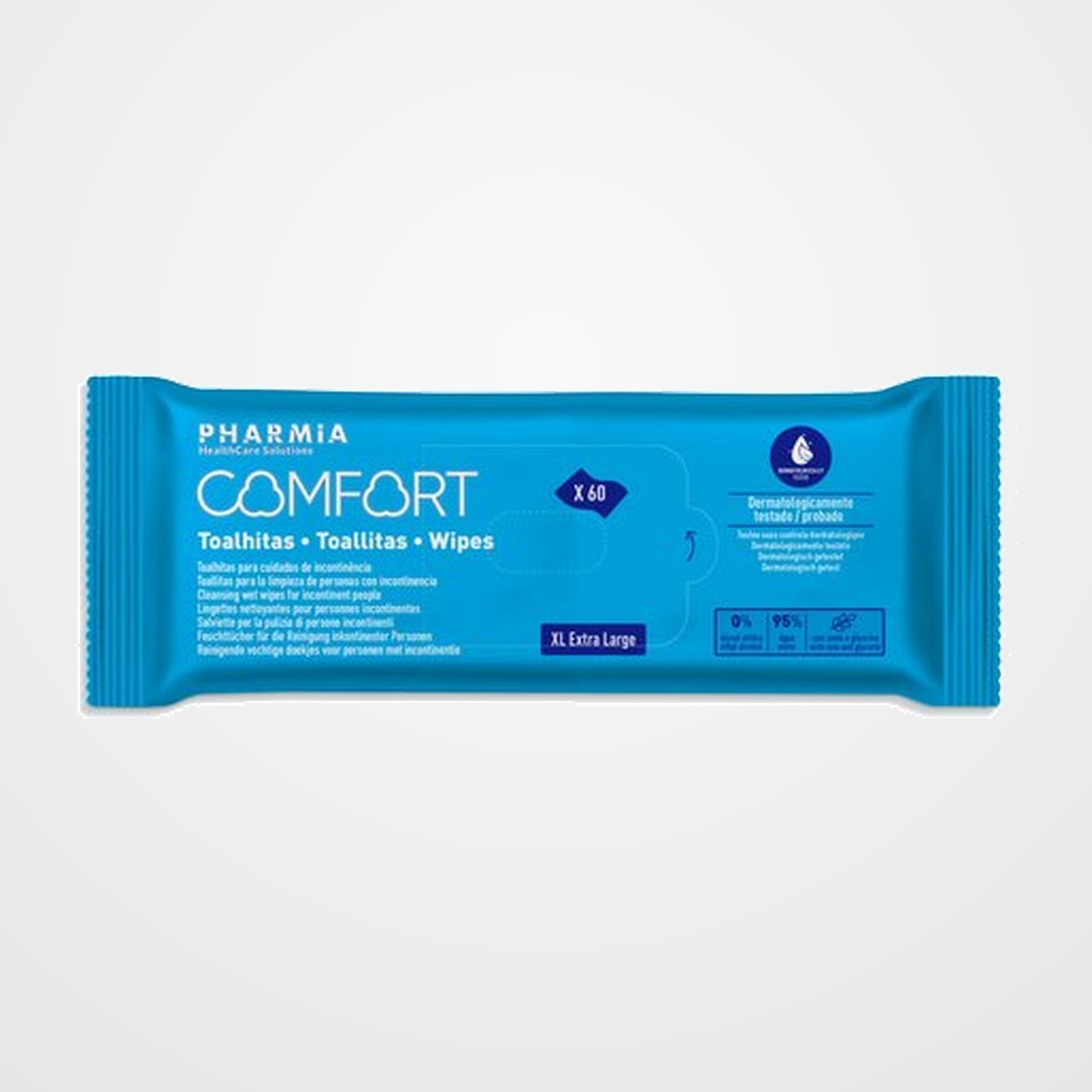 TOALLITA PHARMIA COMFORT XL PAQUETE de 60