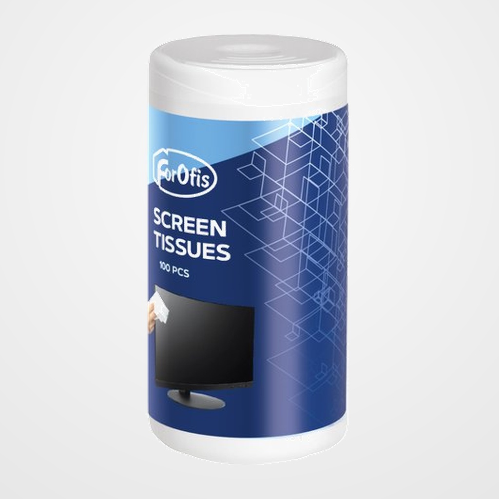 TOALLITAS FOROFIS LIMPIADORAS PARA PANTALLA DISPENSADOR DE 100