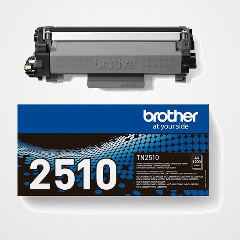 TONER BROTHER TN-2510 MFC-L2860DWE, DCP-L2627DWE, HL-L2400DWE NEGRO (1.200 PÁG.)