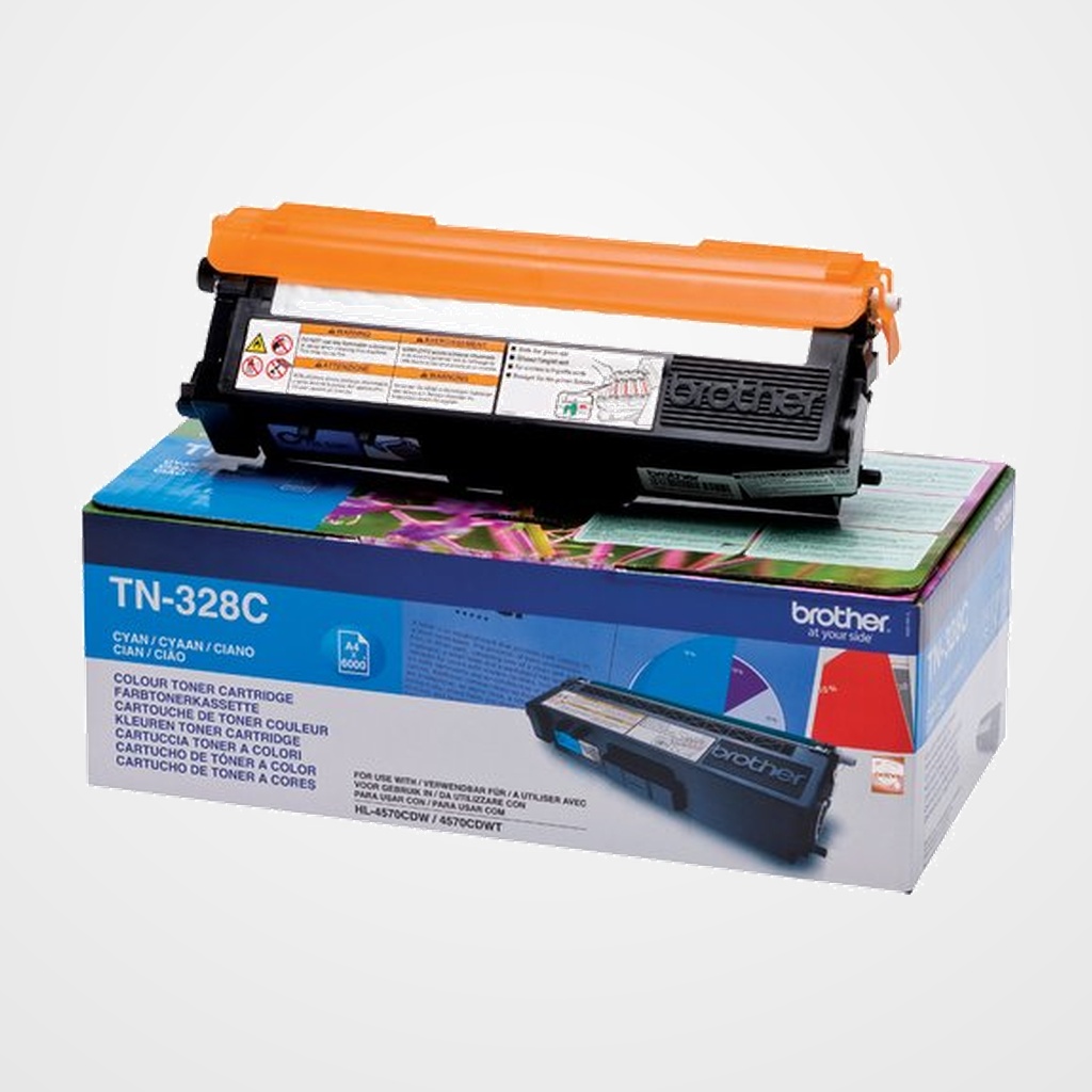 TONER BROTHER TN-328C CIAN HL-4570CDW/4570CDWT 6.000Pág