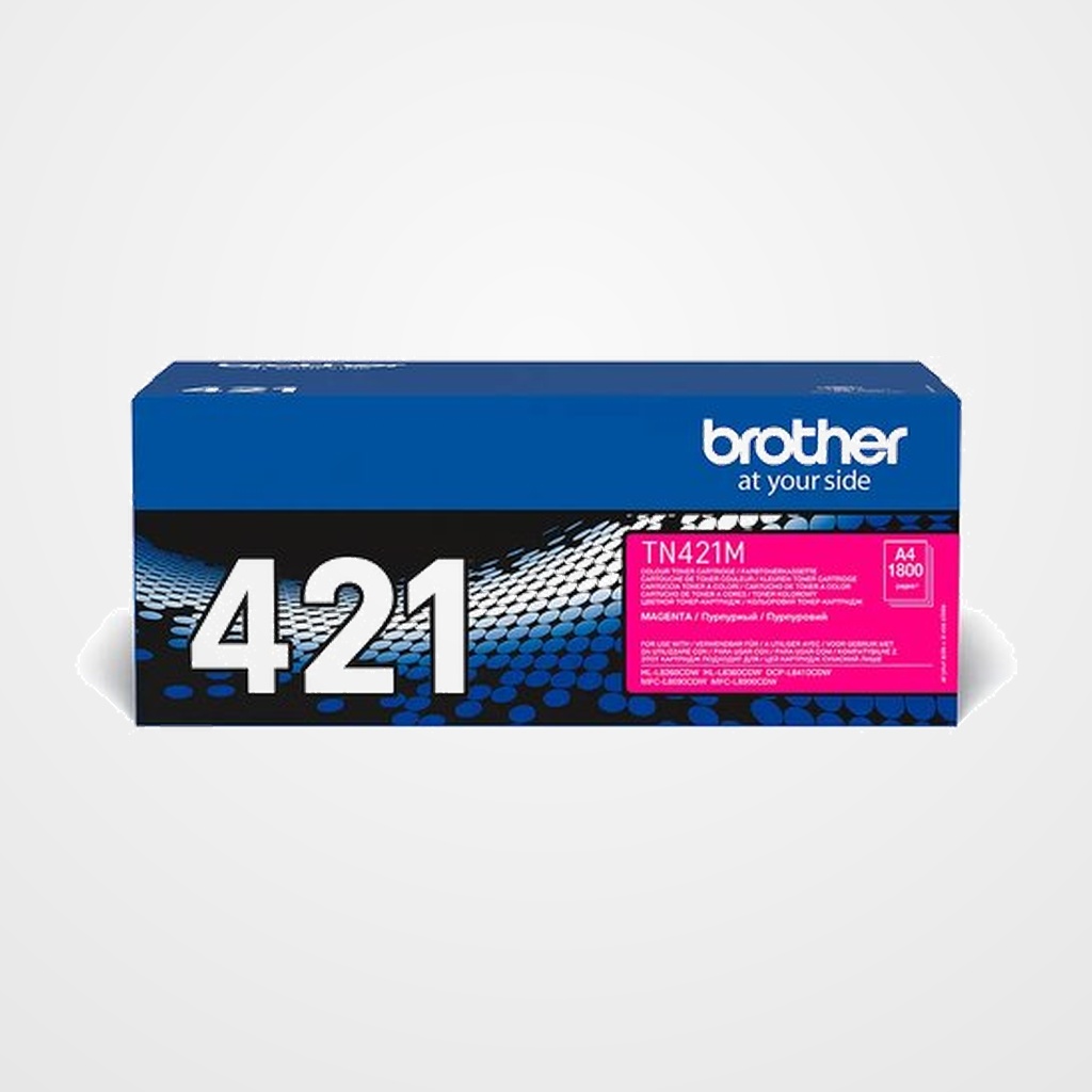 TONER BROTHER TN-421M DCP-L8410CDW/L8410CDWT, HL-L8260CDW/L8360CDW/L8360CDWMT, MFC-L8690CDW/L8900CDW  MAGENTA (1.800 PÁG.)