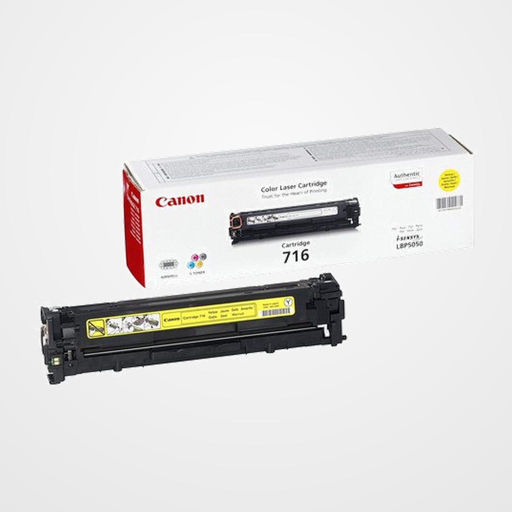 TONER CANON AMARILLO 716Y LBP 5050/5050N (1.500 PÁG.) (ref. 1977B002AA)