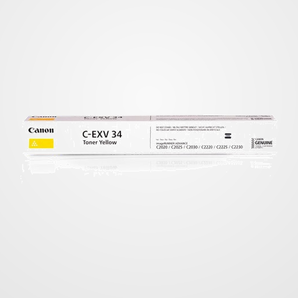 TONER CANON CEXV34A IRC-2020/2030/2020I  AMARILLO (ref. 3785B002)