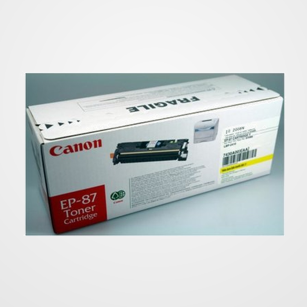 TONER CANON EP87Y AMARILLO LBP2410 (4.000 PAG.) (7430A003AA)