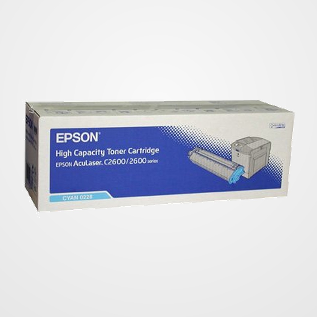 TONER EPSON S050228 ACULASER C2600N CIAN ALTA CAPACIDAD (5.000 PÁG.)