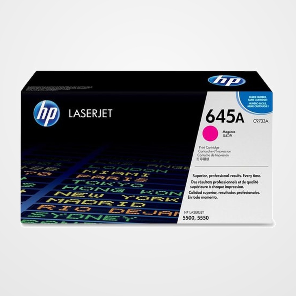 TONER HP C9733A Nº645A LASERJET COLOR 5500 MAGENTA (12.000 PÁG.