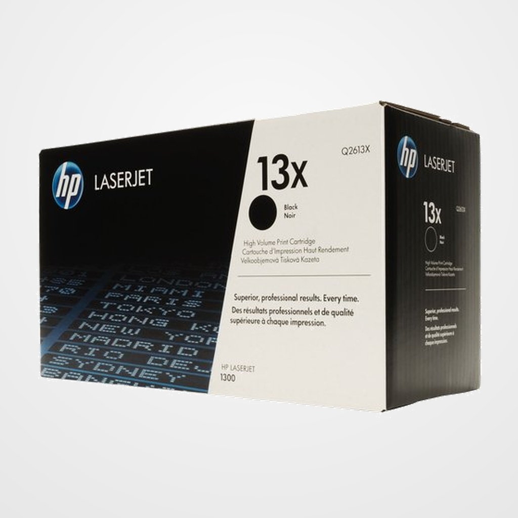 TONER HP Nº 13X Q2613X LASERJET 1300 NEGRO MAX. CAPACIDAD 4.000 PÁG.