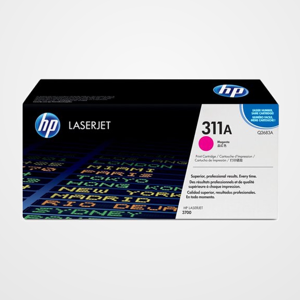 TONER HP Nº 311A Q2683A LASERJET COLOR 3700 MAGENTA 6.000 PÁG.