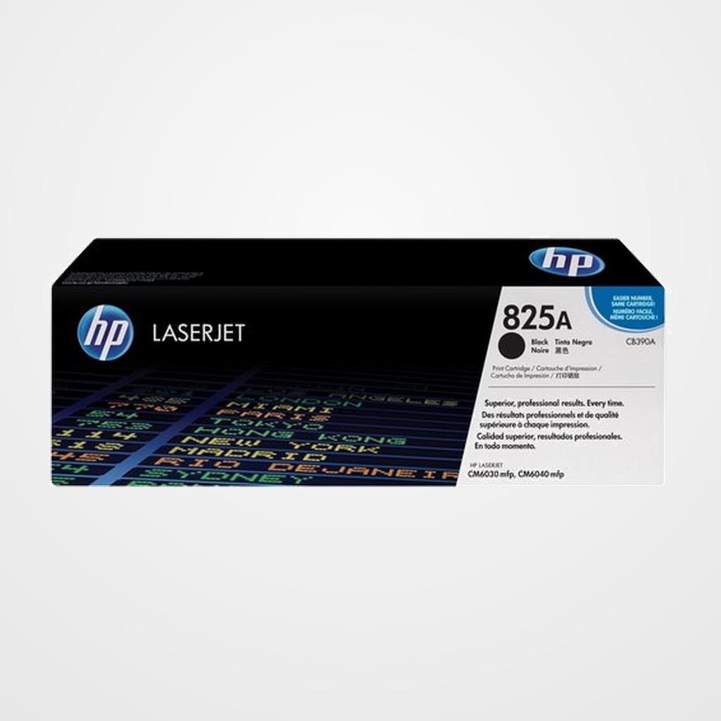 TONER HP Nº 825A CB390A LASERJET COLOR CM6030MFP/CM6040MFP NEGRO 19.500 PÁG.