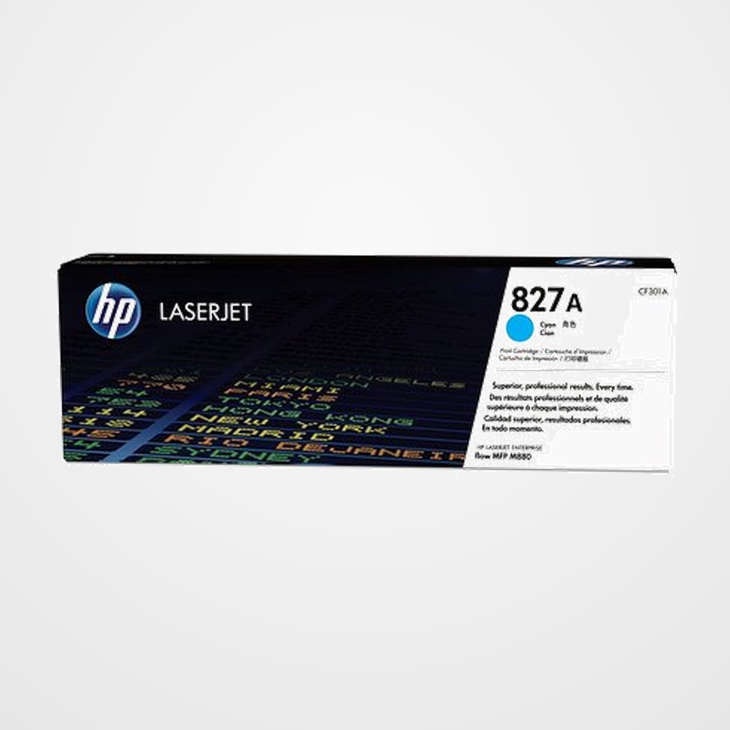 TONER HP Nº 827A CF301A LASERJET MANAGED M880/FLOW MFP M880 CIAN 32.000 PÁG.