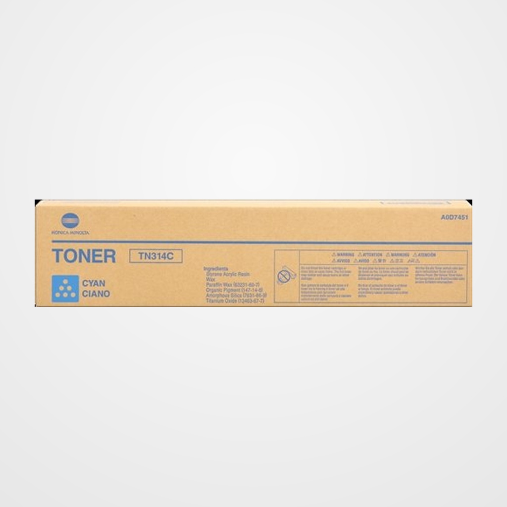 TONER KONICA-MINOLTA TN-314C BIZHUB C353/355 CIAN 20.000 PAG.