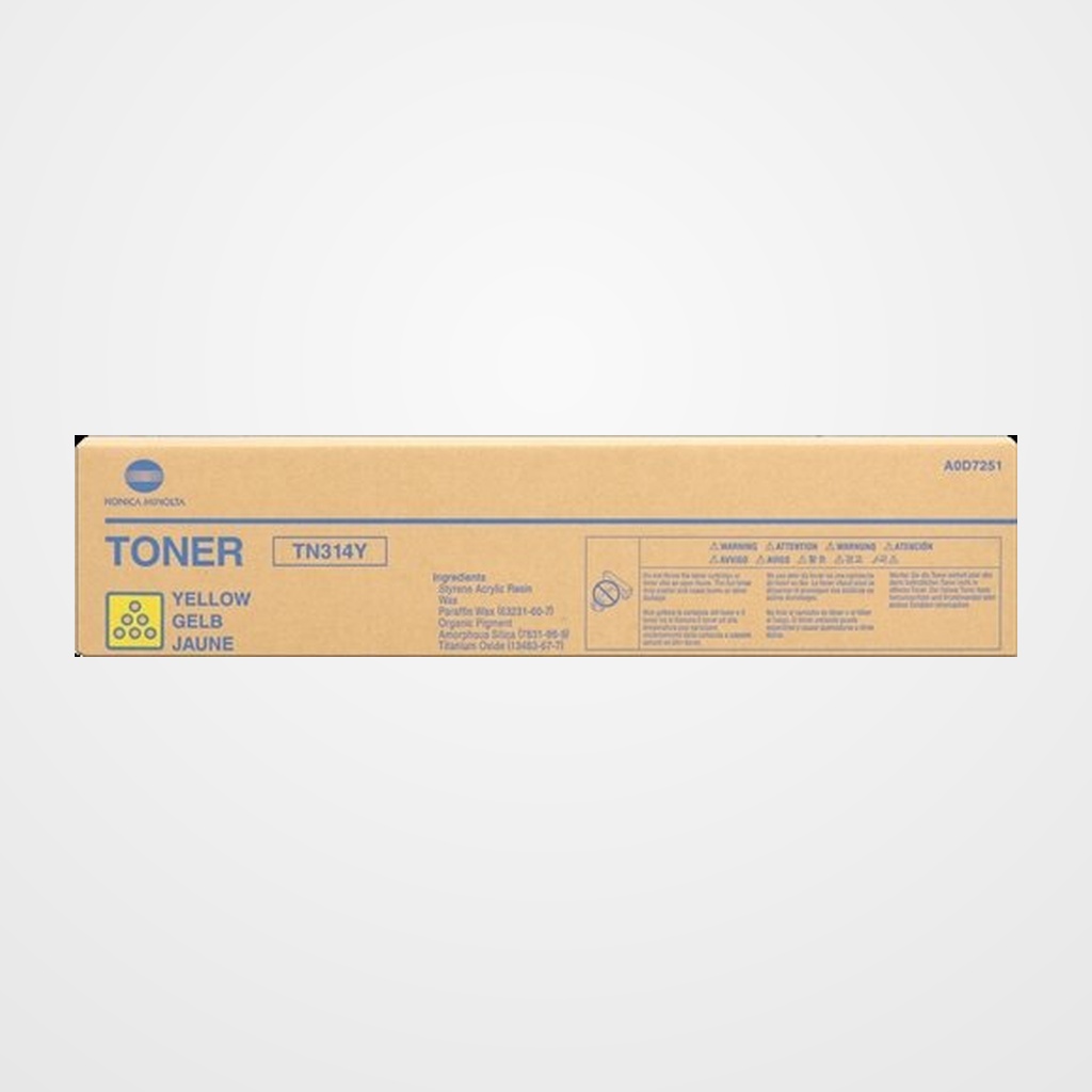 TONER KONICA-MINOLTA TN-314Y BIZHUB C353/355 AMARILLO 20.000 PAG.